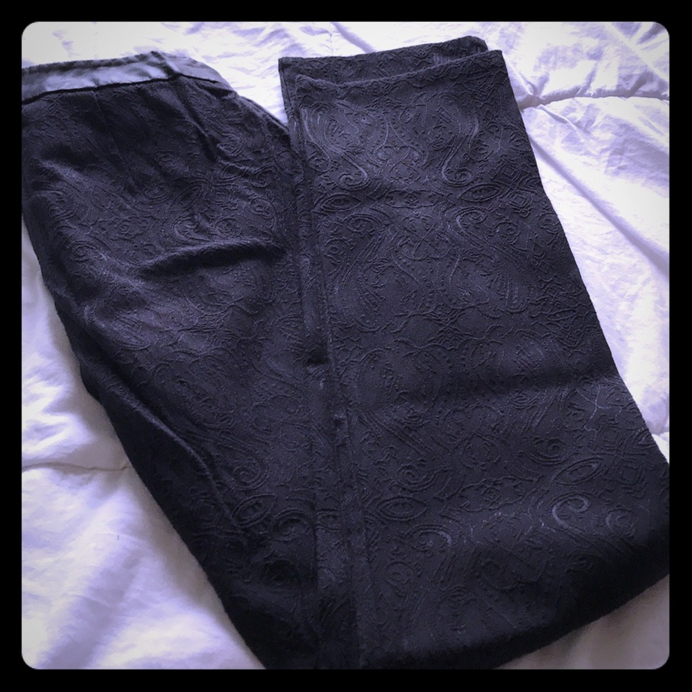 Black slacks with a twist! Size 2
